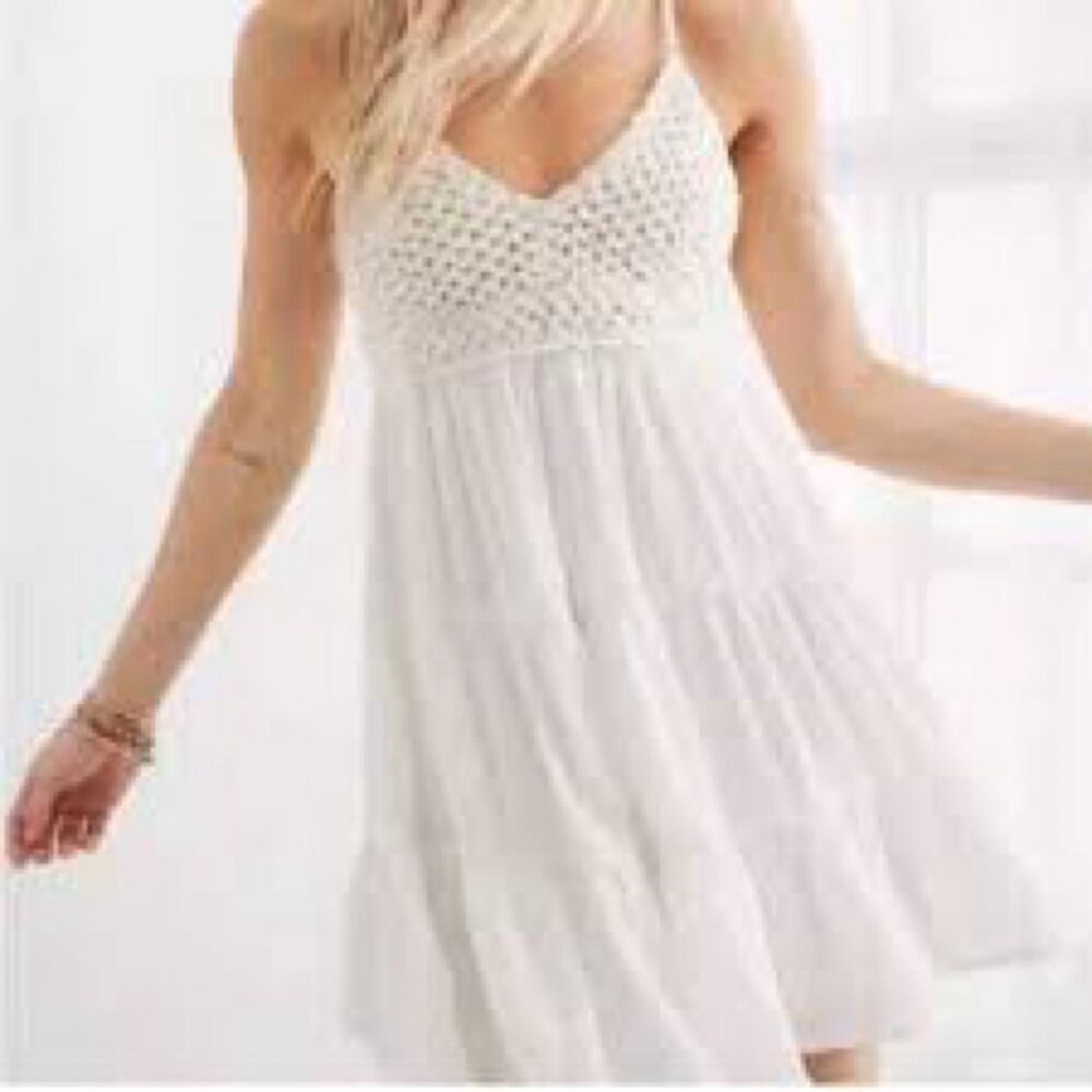 Aerie Women's White Dress